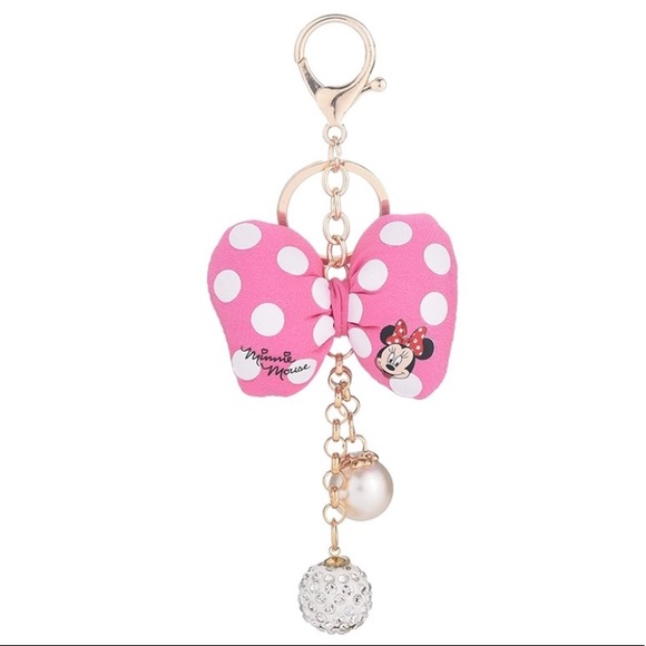 Minnie Bright Pink embellished keychain - Picture 2 of 6